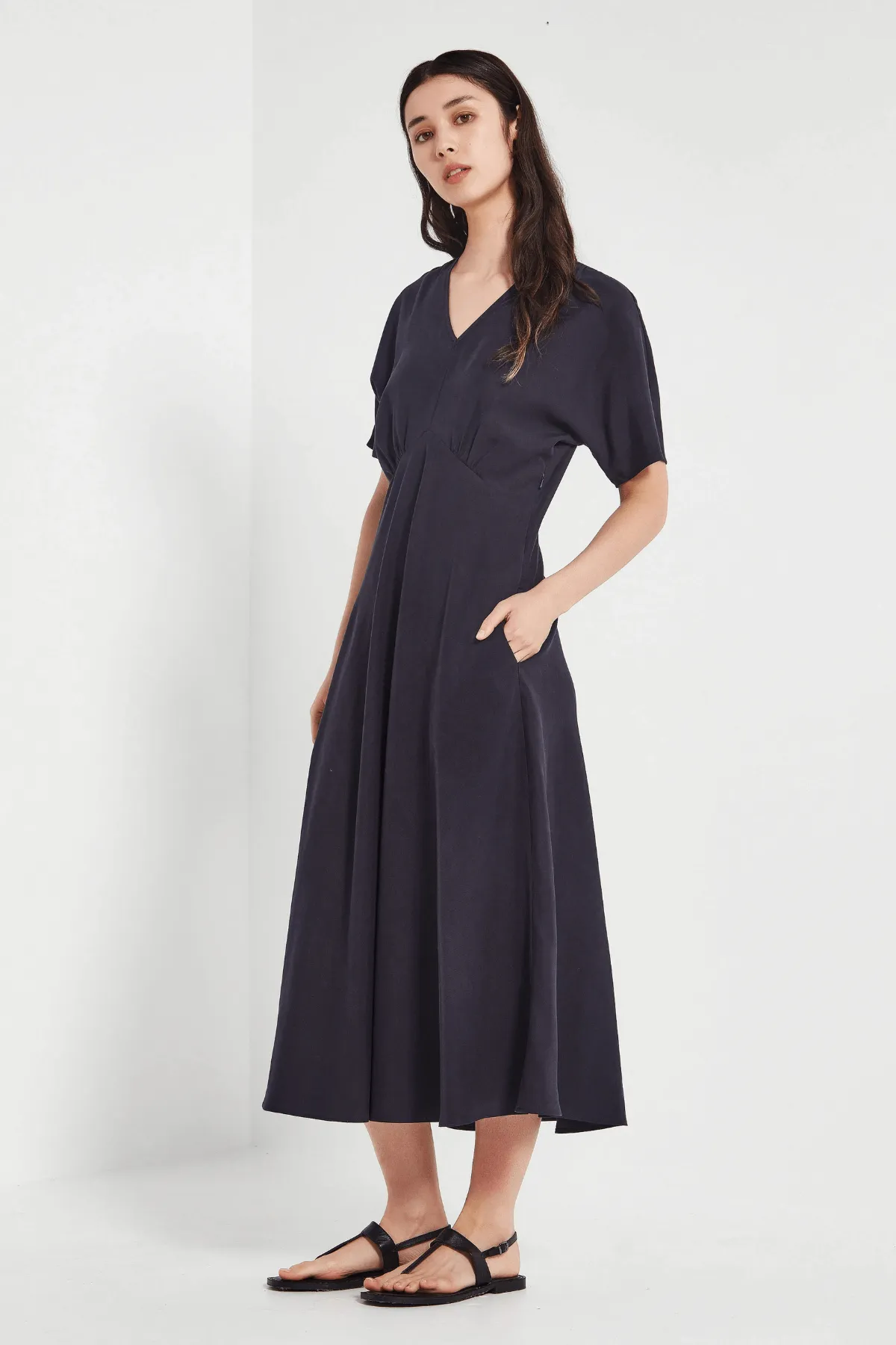 AMALFI DRESS NAVY