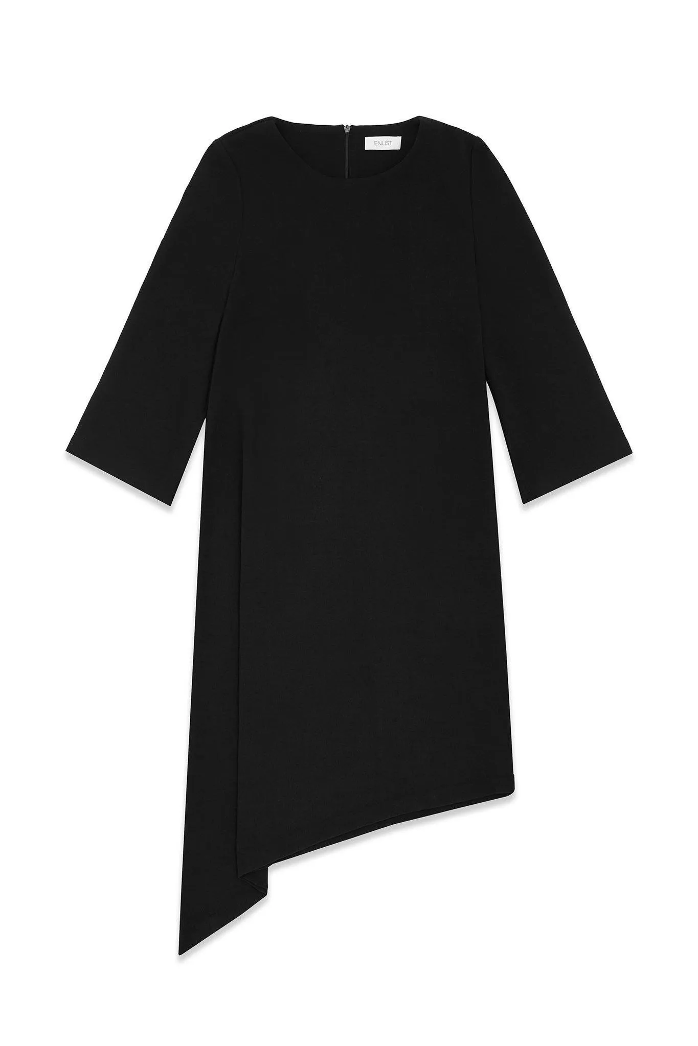 Asymmetric Crepe Dress