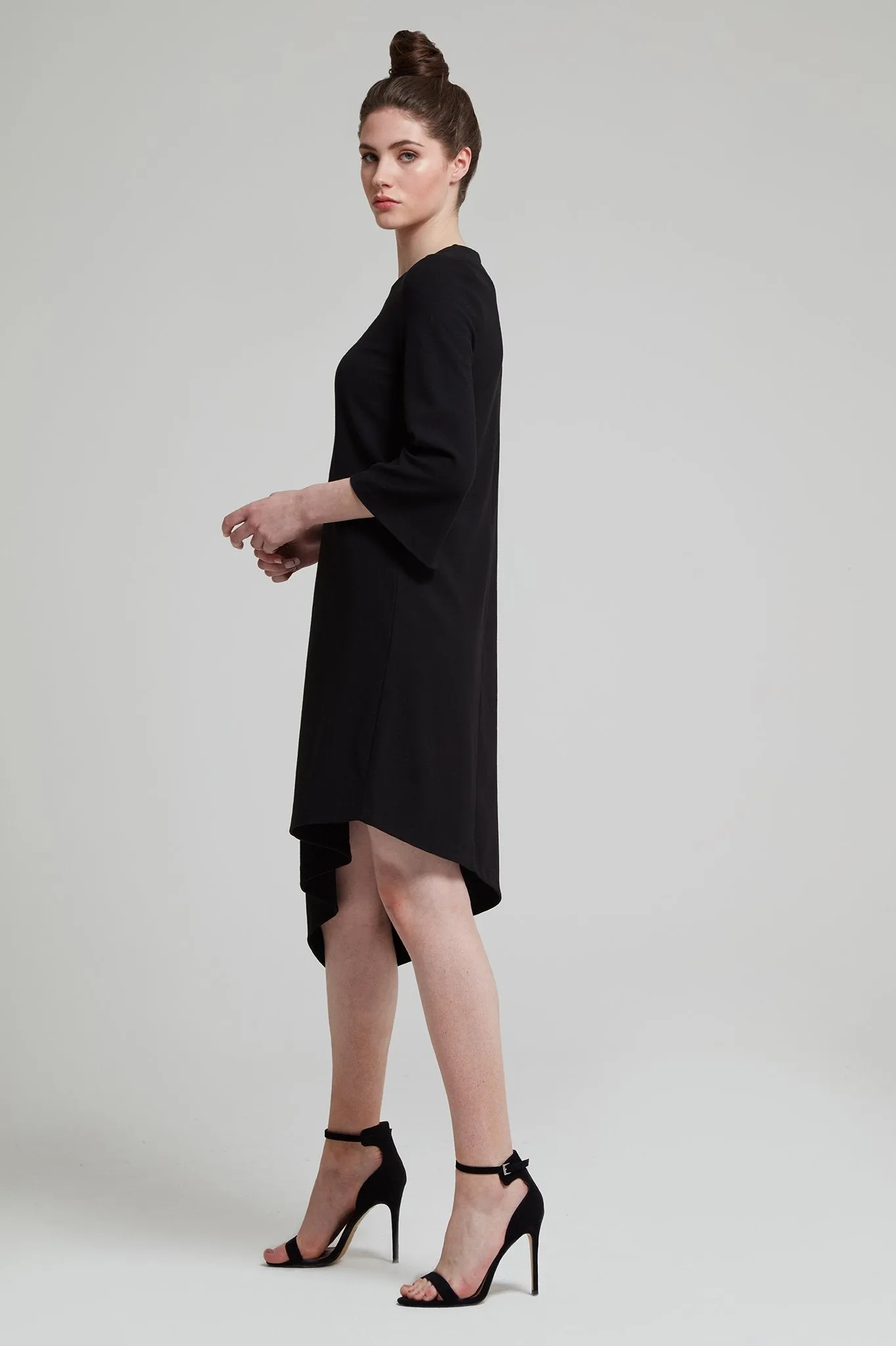 Asymmetric Crepe Dress