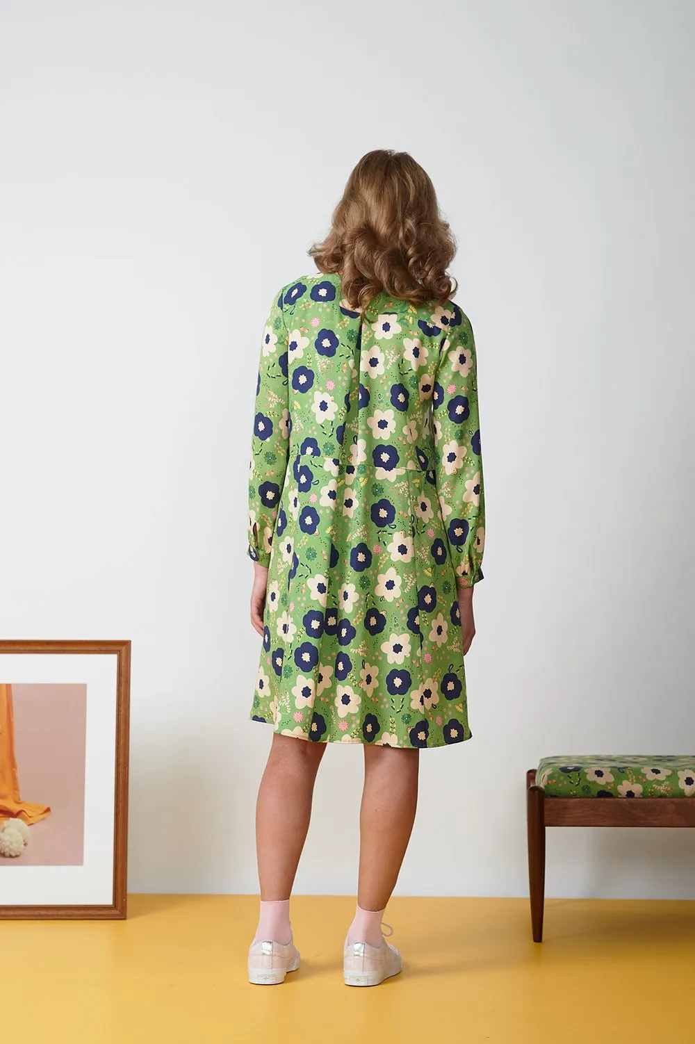 Austin Dress - Green Floral