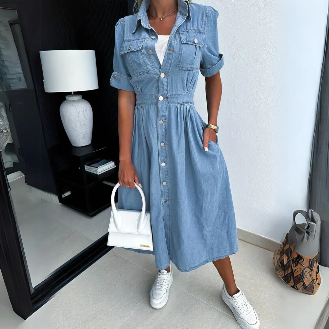 BECKI™ | CHIC DENIM DRESS