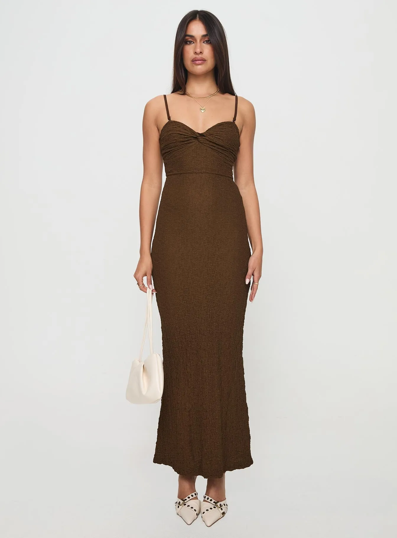 Celie Maxi Dress Chocolate