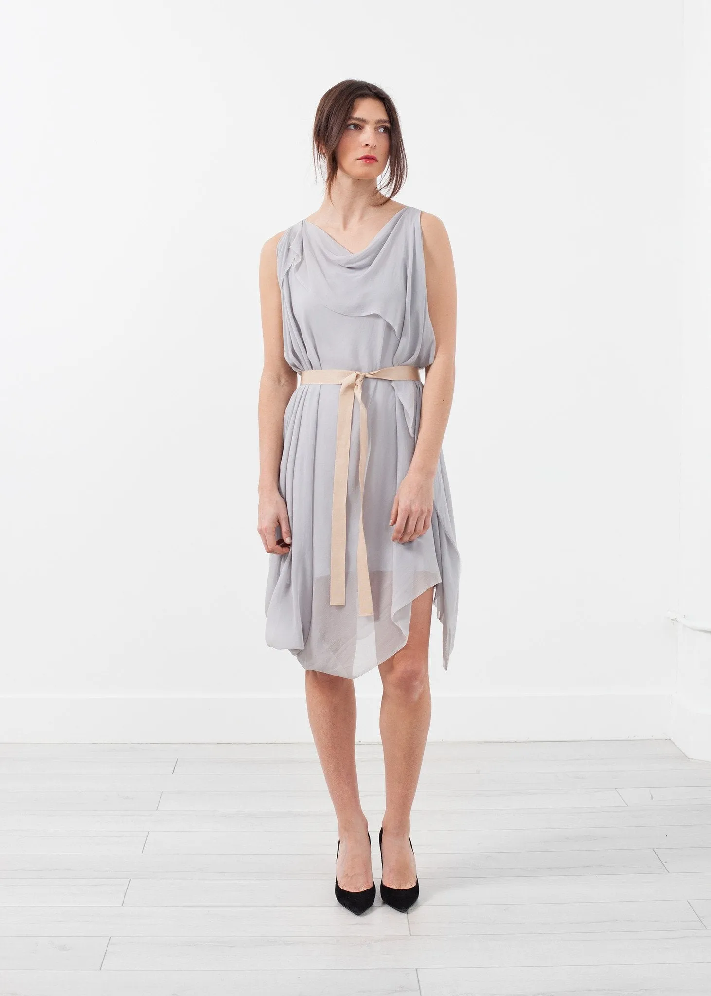 Chiffon Draped Dress