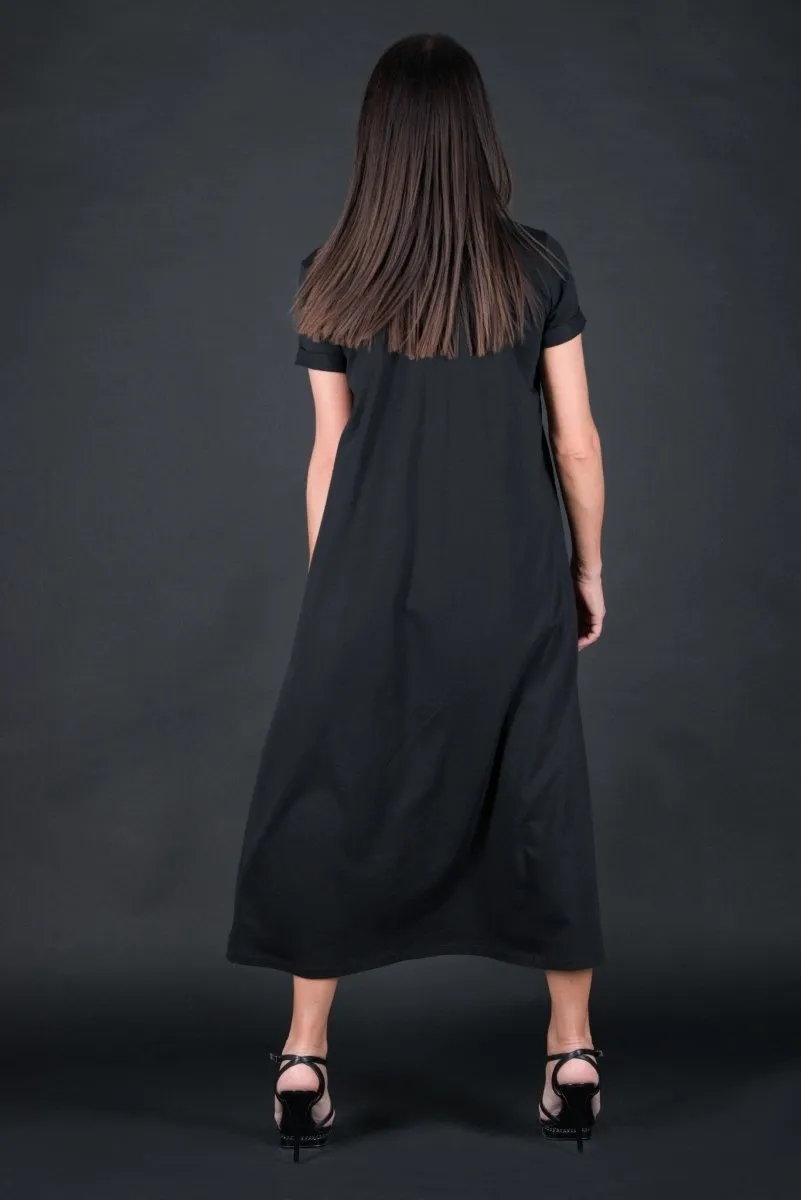 EMY Black Summer Cotton Dress ON SALE