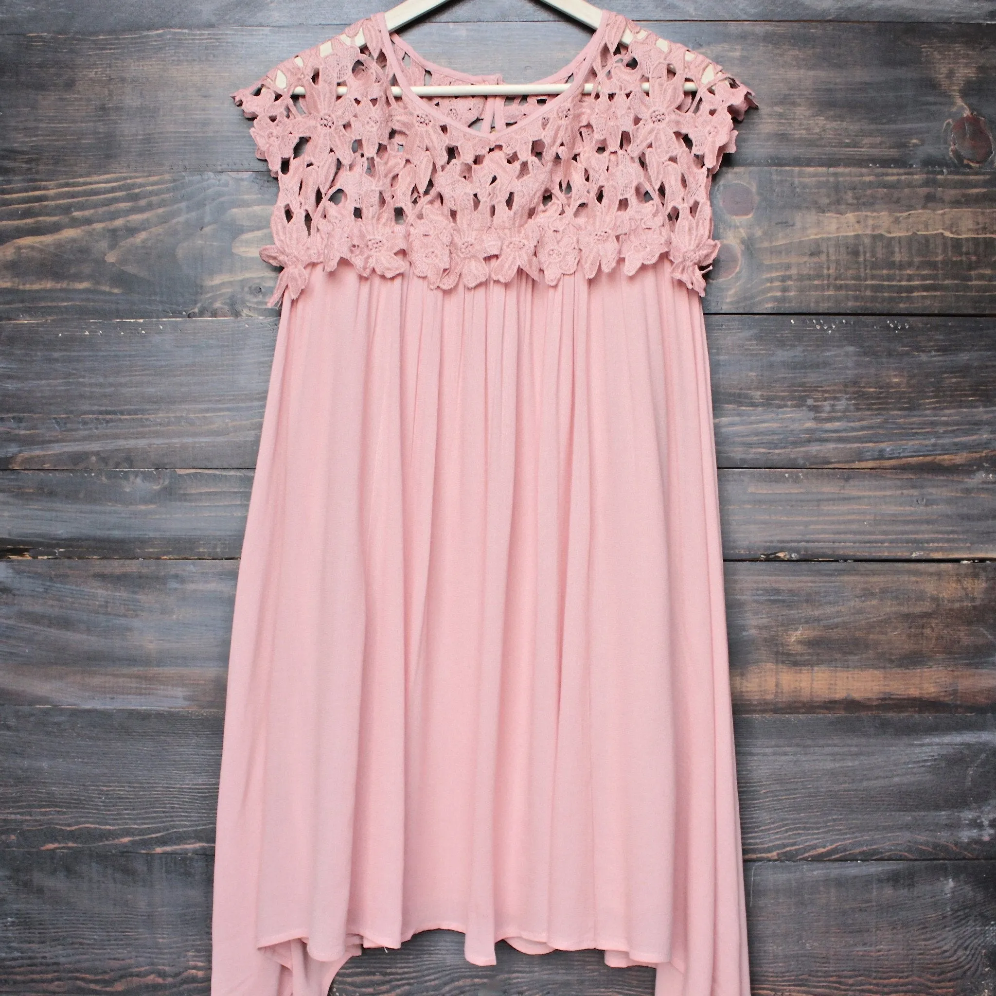 Floral Crochet Lace Cap Sleeve Summer Dress in More Colors