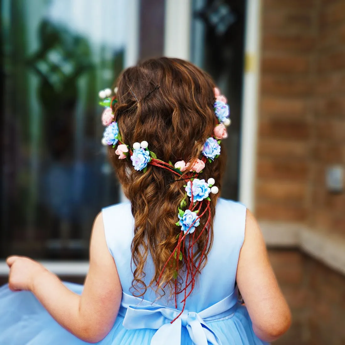 Garden of Dainty Buds Headband - Blue