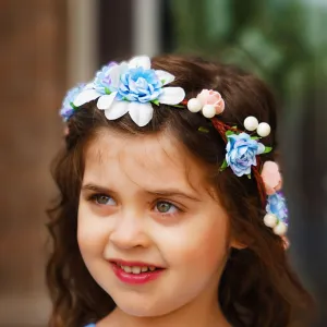 Garden of Dainty Buds Headband - Blue