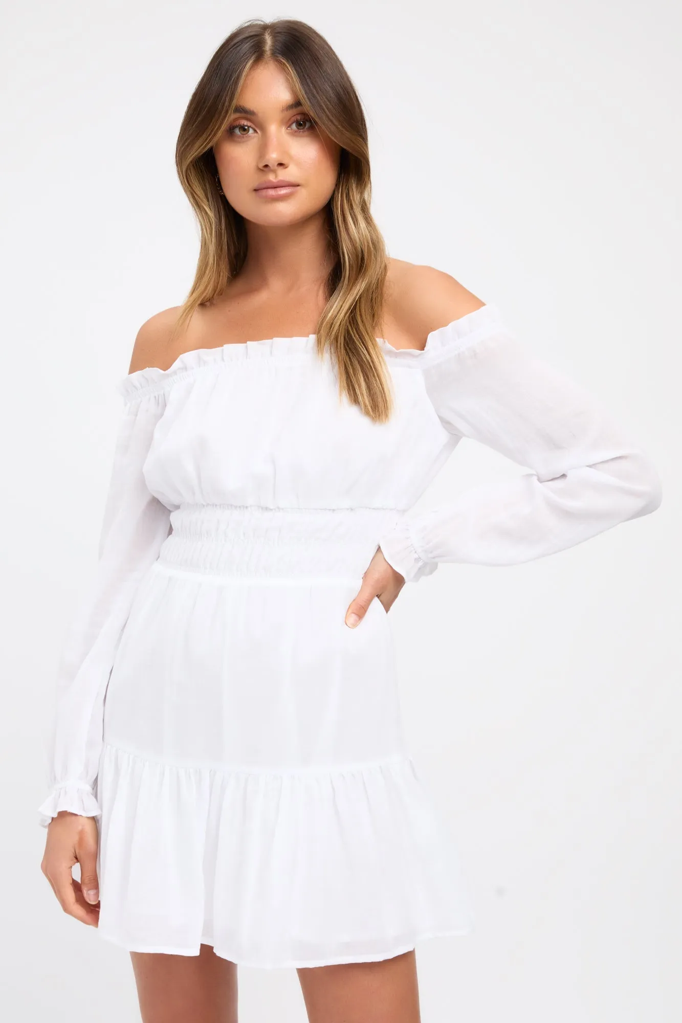 Georgette Off Shoulder Dress