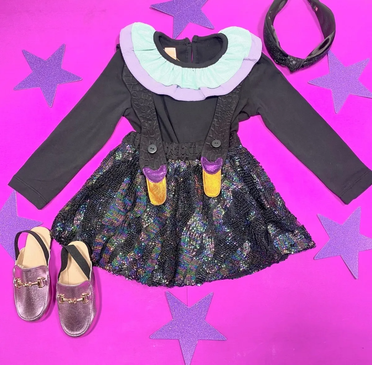 GLITTER BIRD DRESS