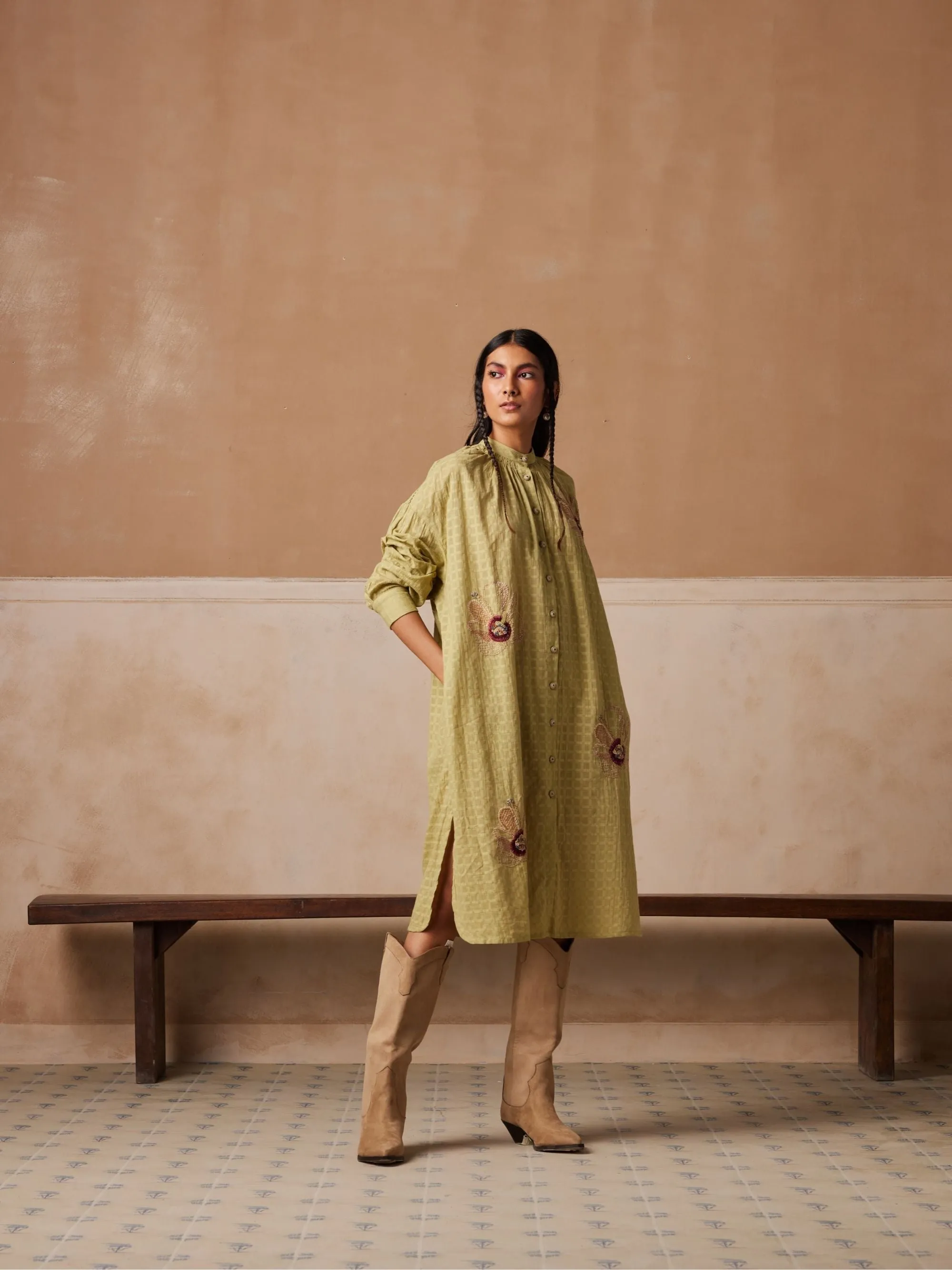 Kaftan Shirt Dress