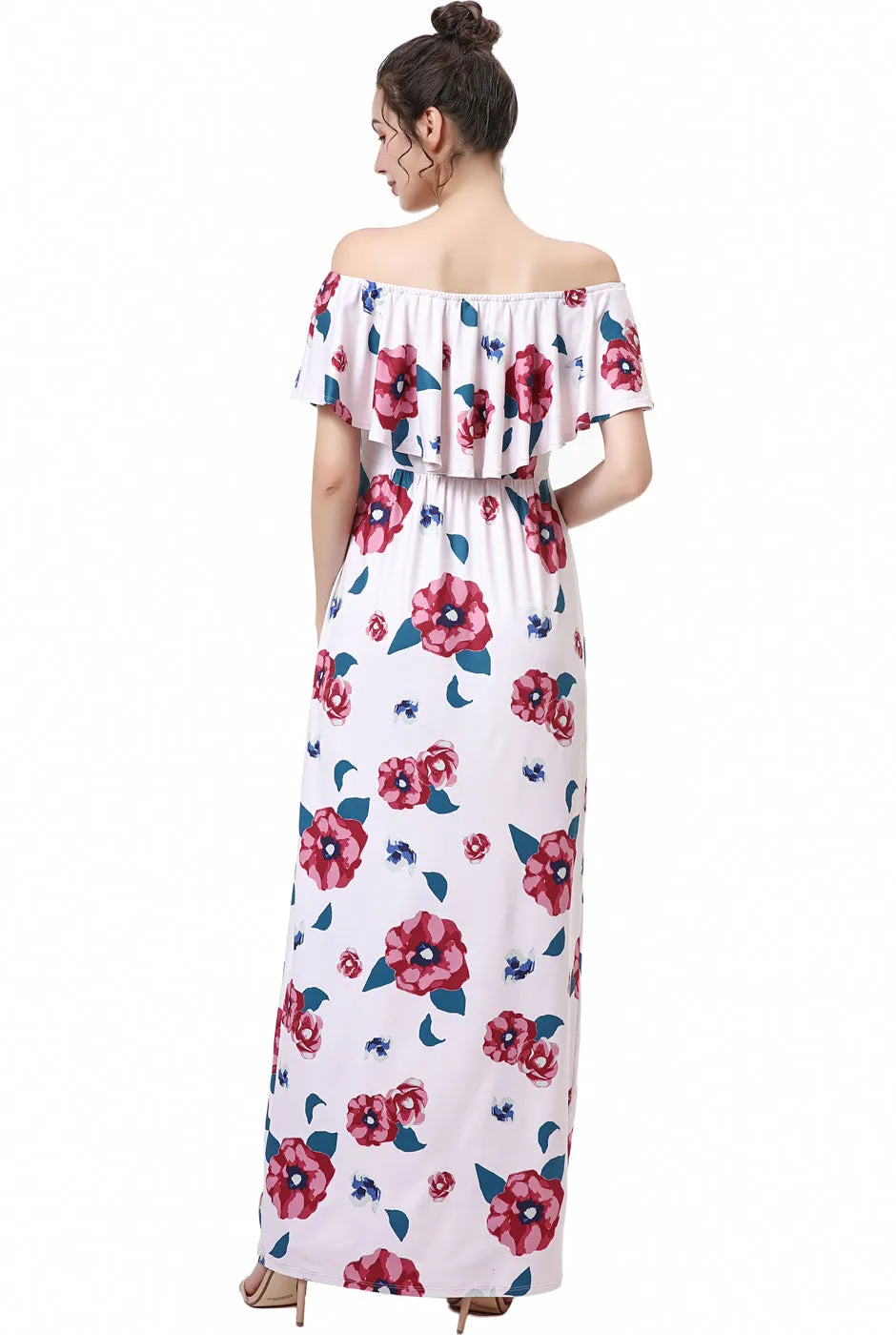 Kimi   Kai Maternity "Lydia" Nursing Floral Print Maxi Dress