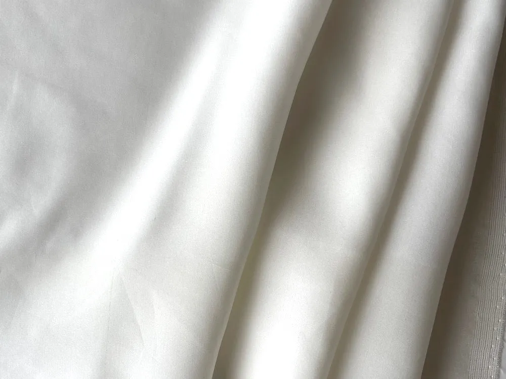 Light-Weight Prepared For Dyeing (PDF) White Silk Broadcloth (Made in Italy)