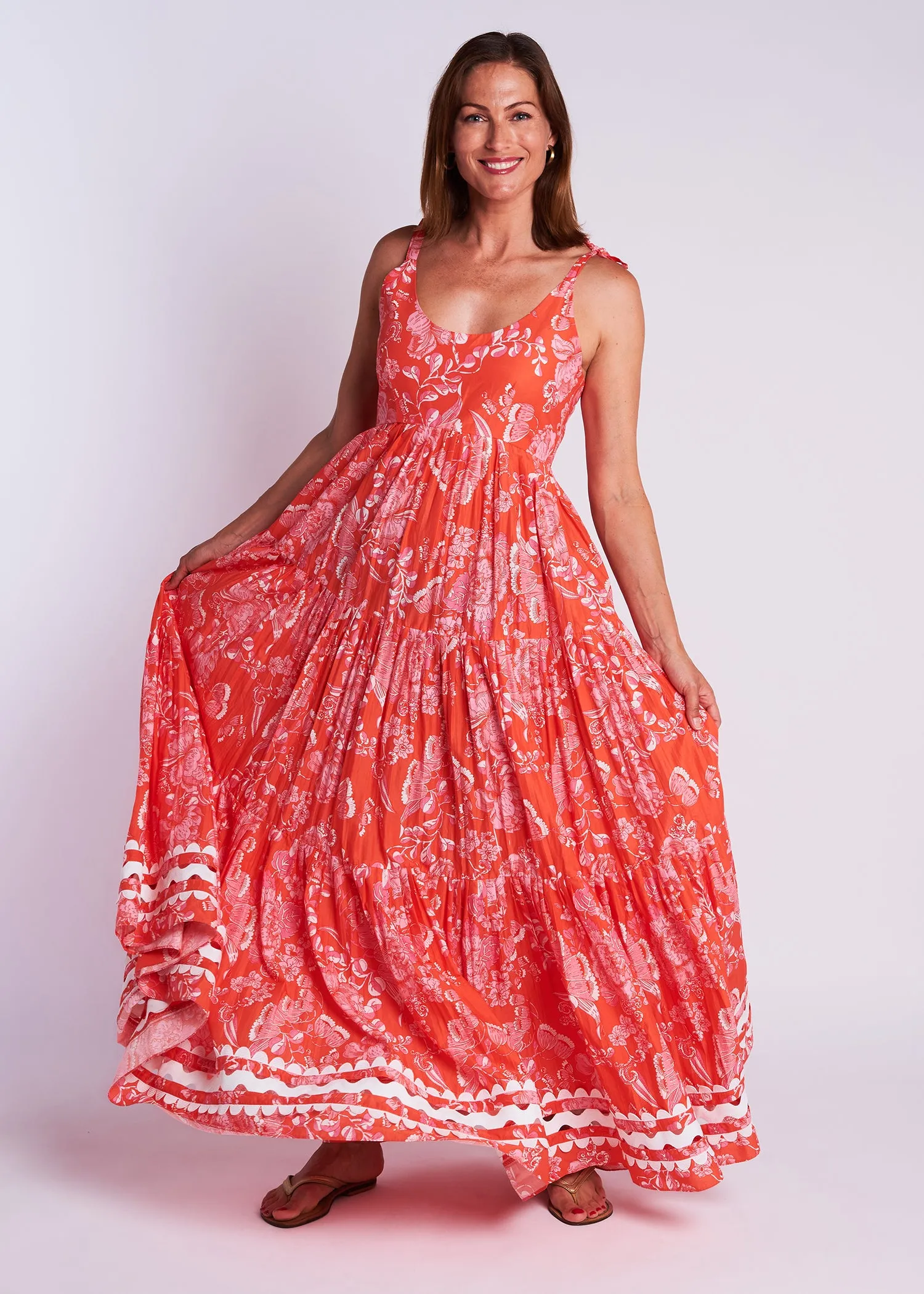 Maisie Dress - Cordelia Coral