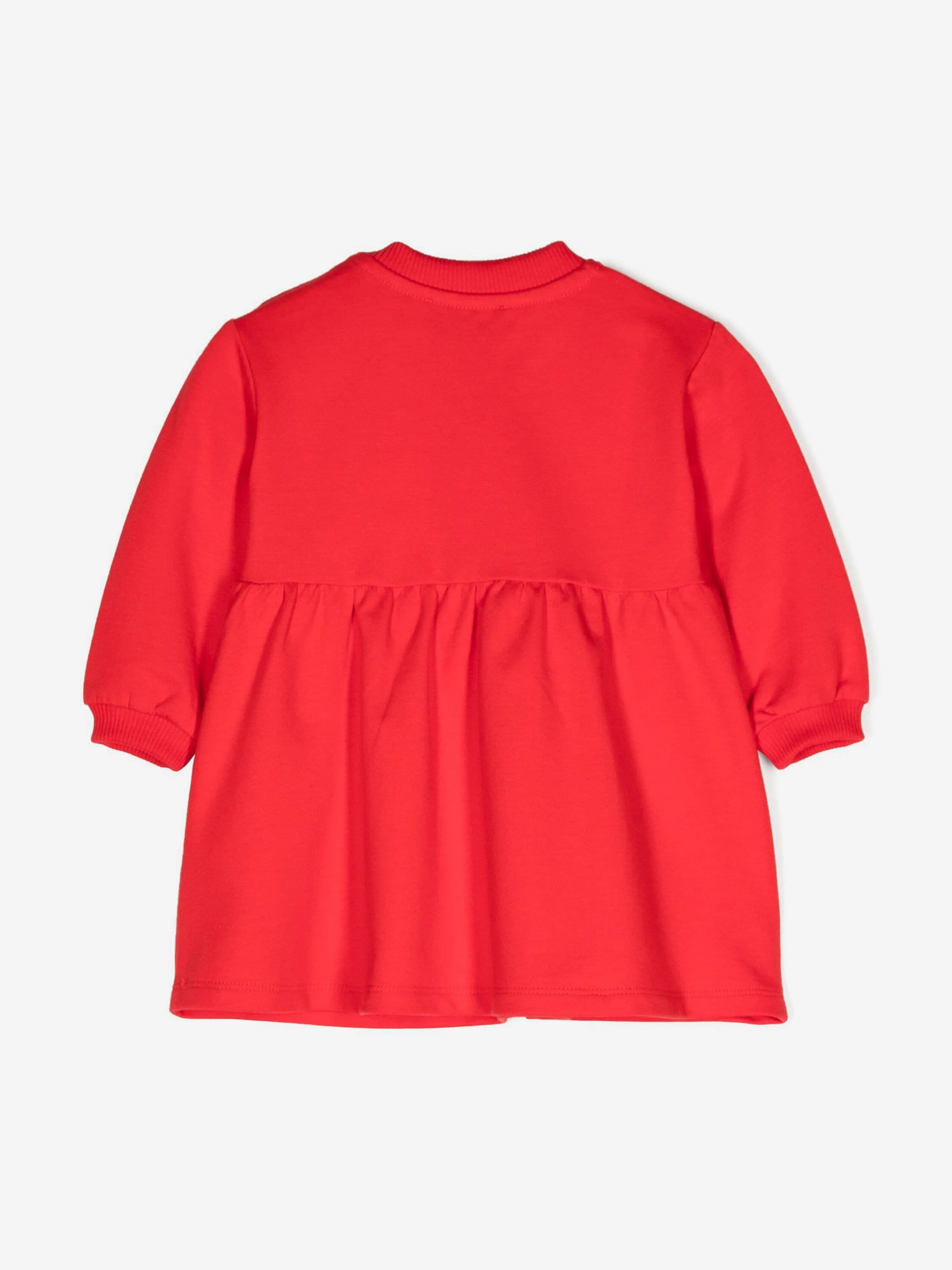 Moschino Baby Girls Bear Logo Sweater Dress in Red