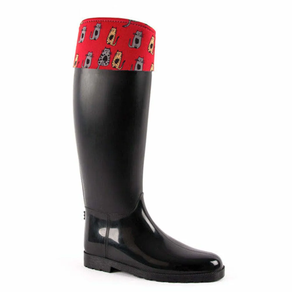 Rain Boots With a Cat Line Design