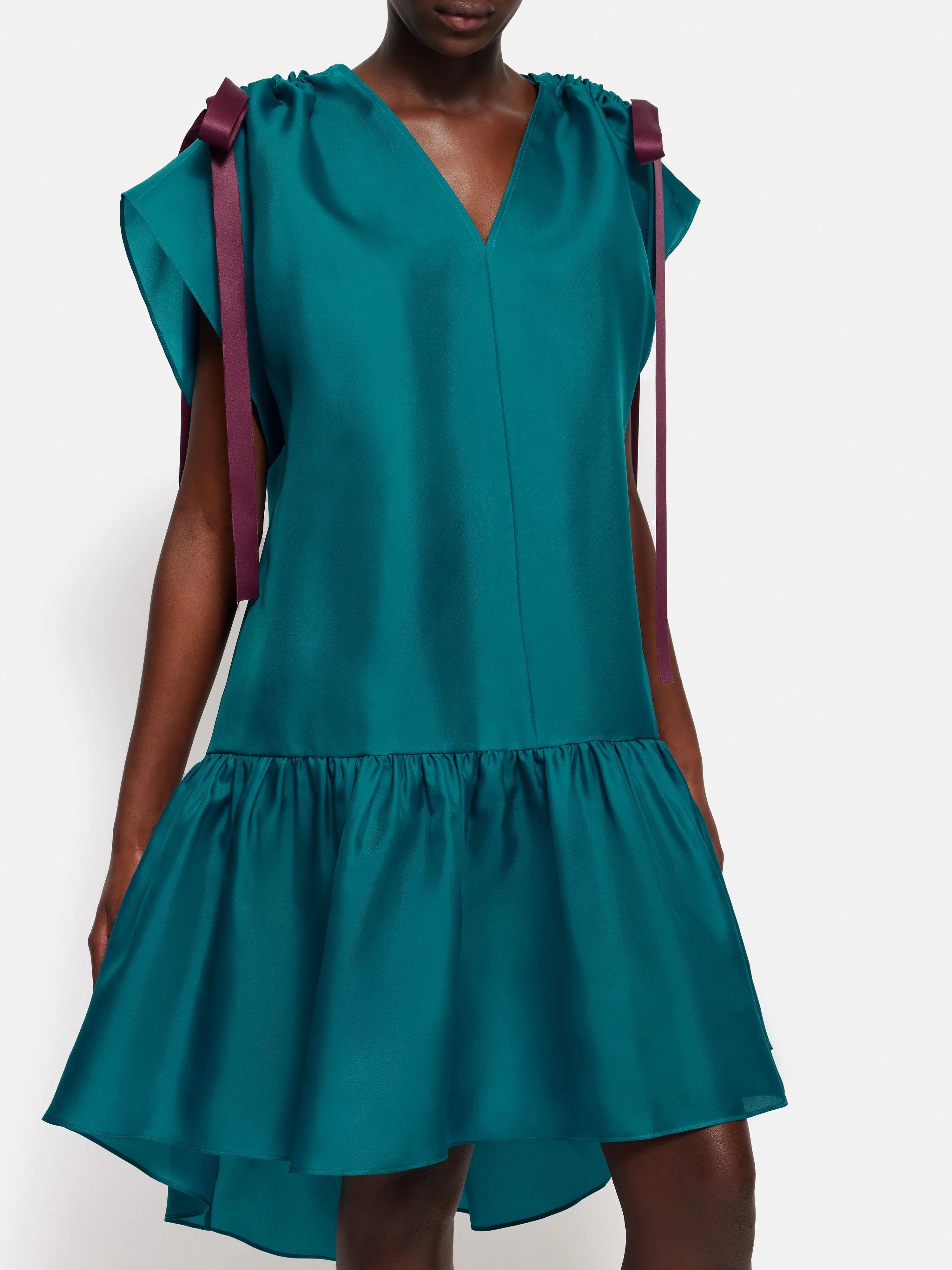 Roksanda Silk Gazar Dress | Teal