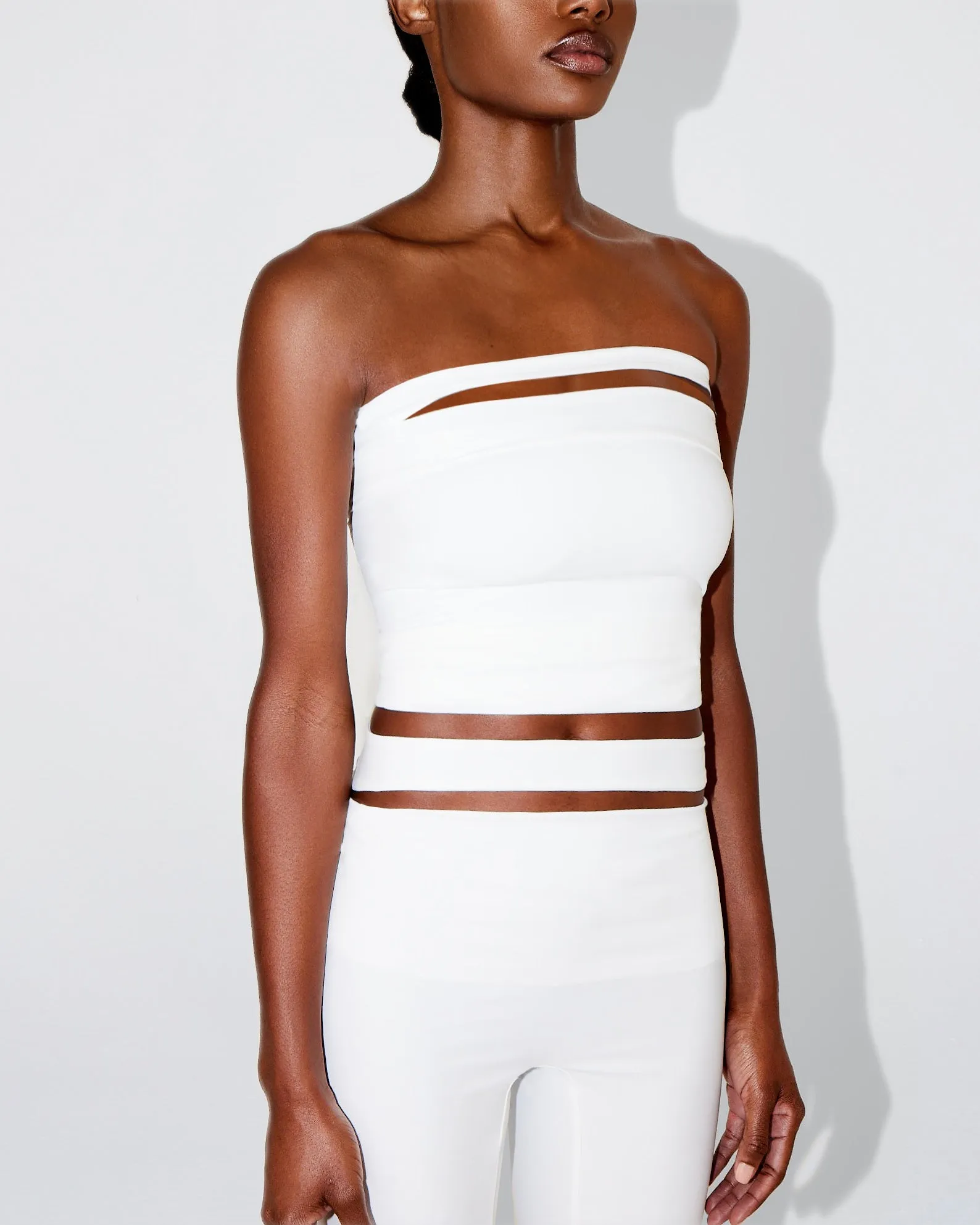 Sleek Stretch Tube Top | Bright White