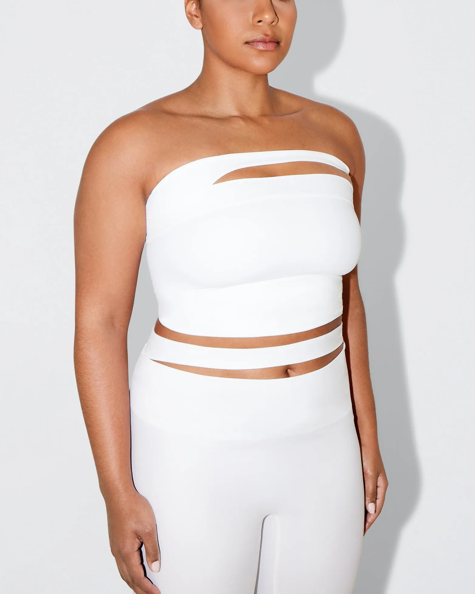 Sleek Stretch Tube Top | Bright White