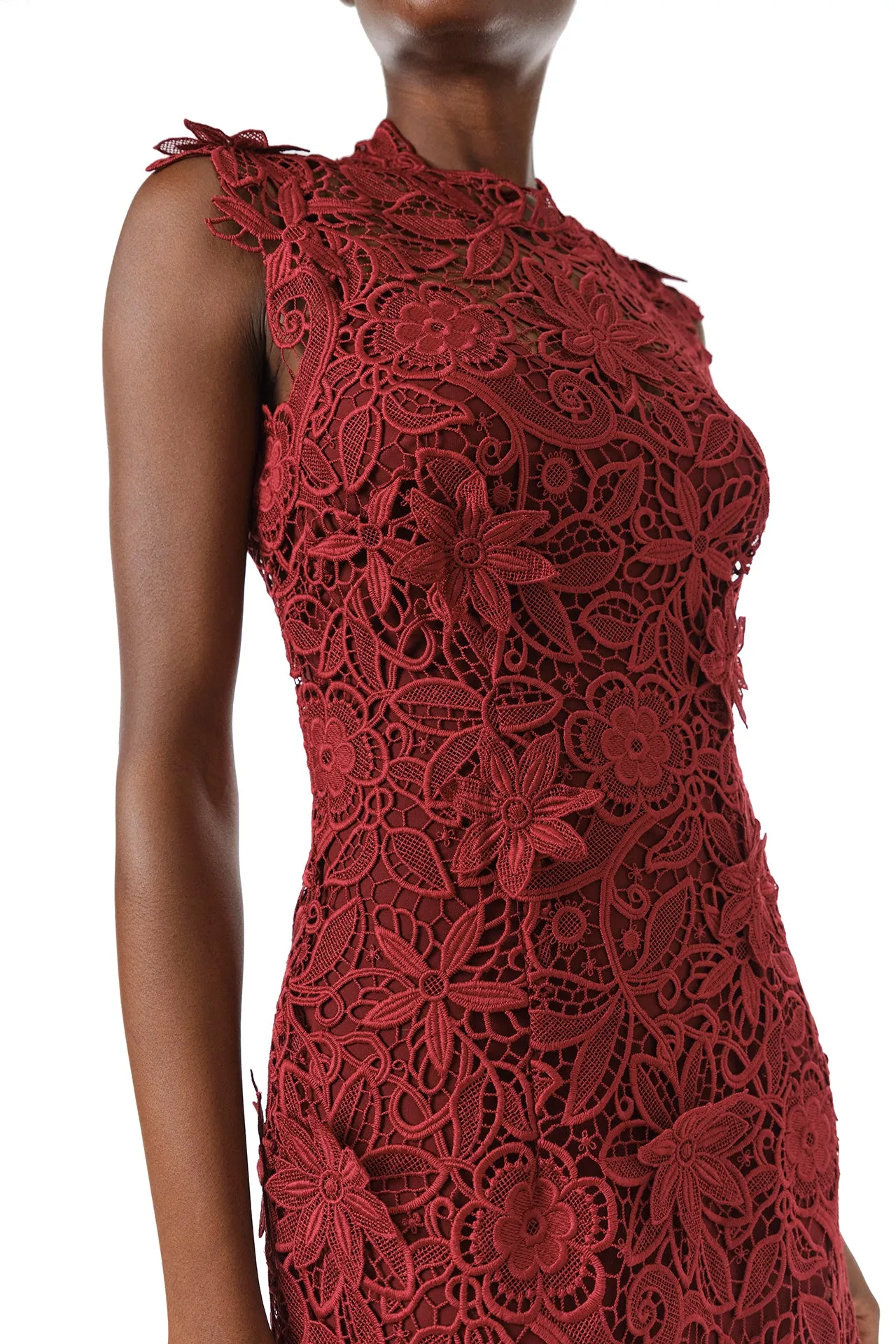 Sleeveless Lace Sheath