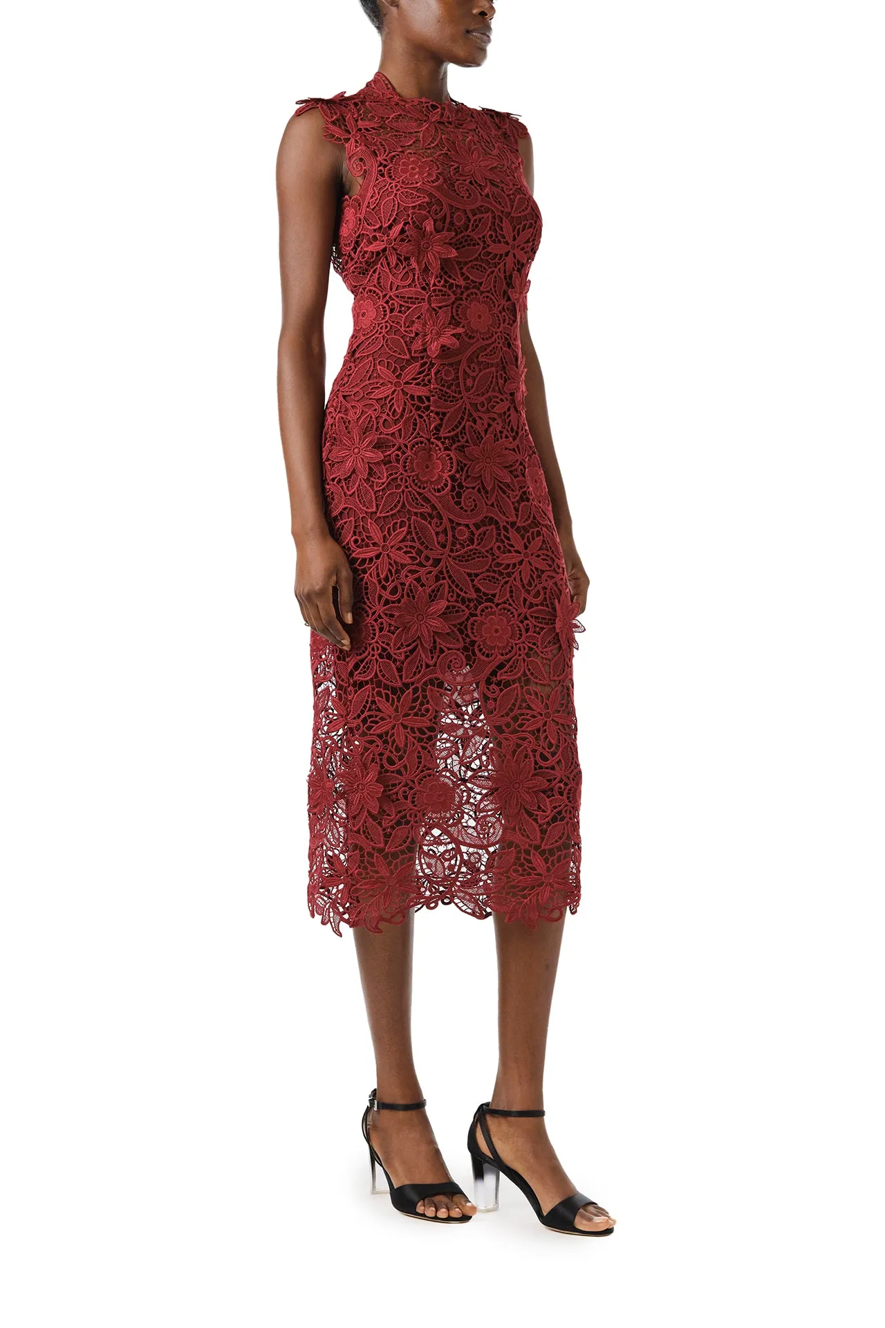 Sleeveless Lace Sheath