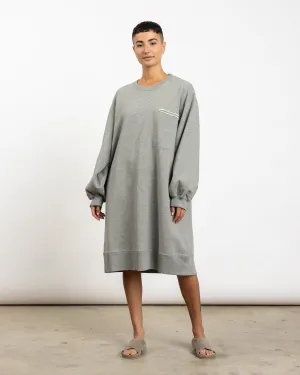 Sweatshirt Midi Dress in Grey Melange