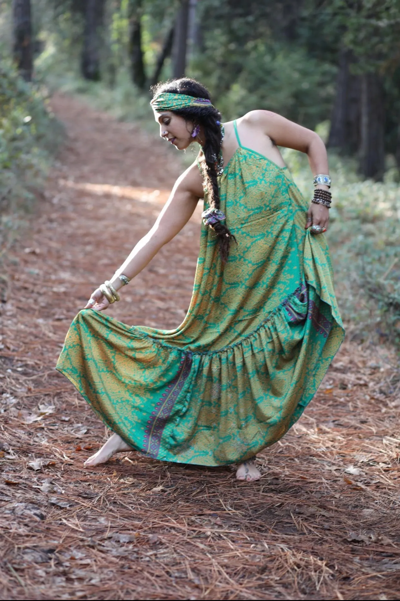 Topanga Maxi Dress - L - Handicraft