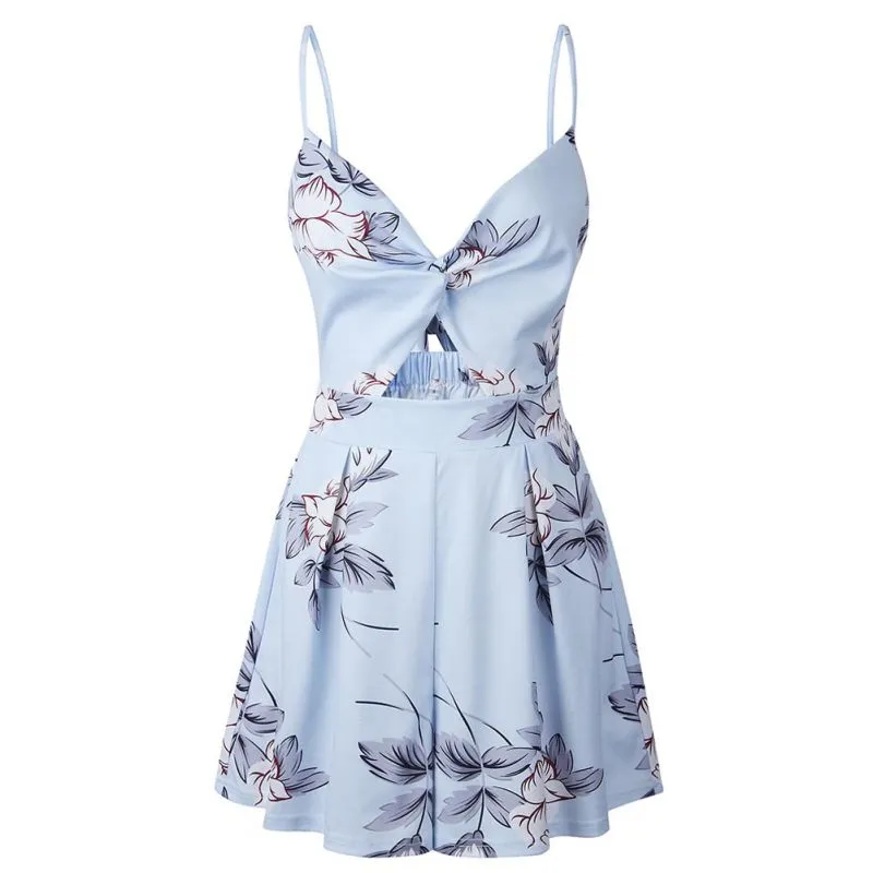 VenusFox Floral Printed Summer Mini Dress