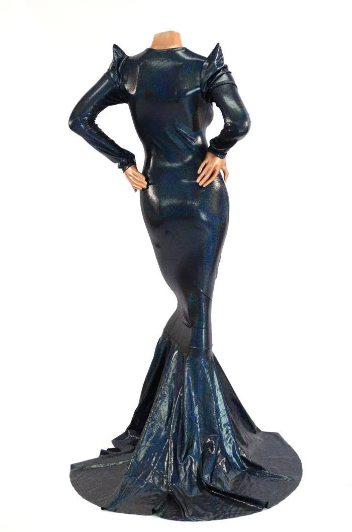 Wicked Black Holographic Gown